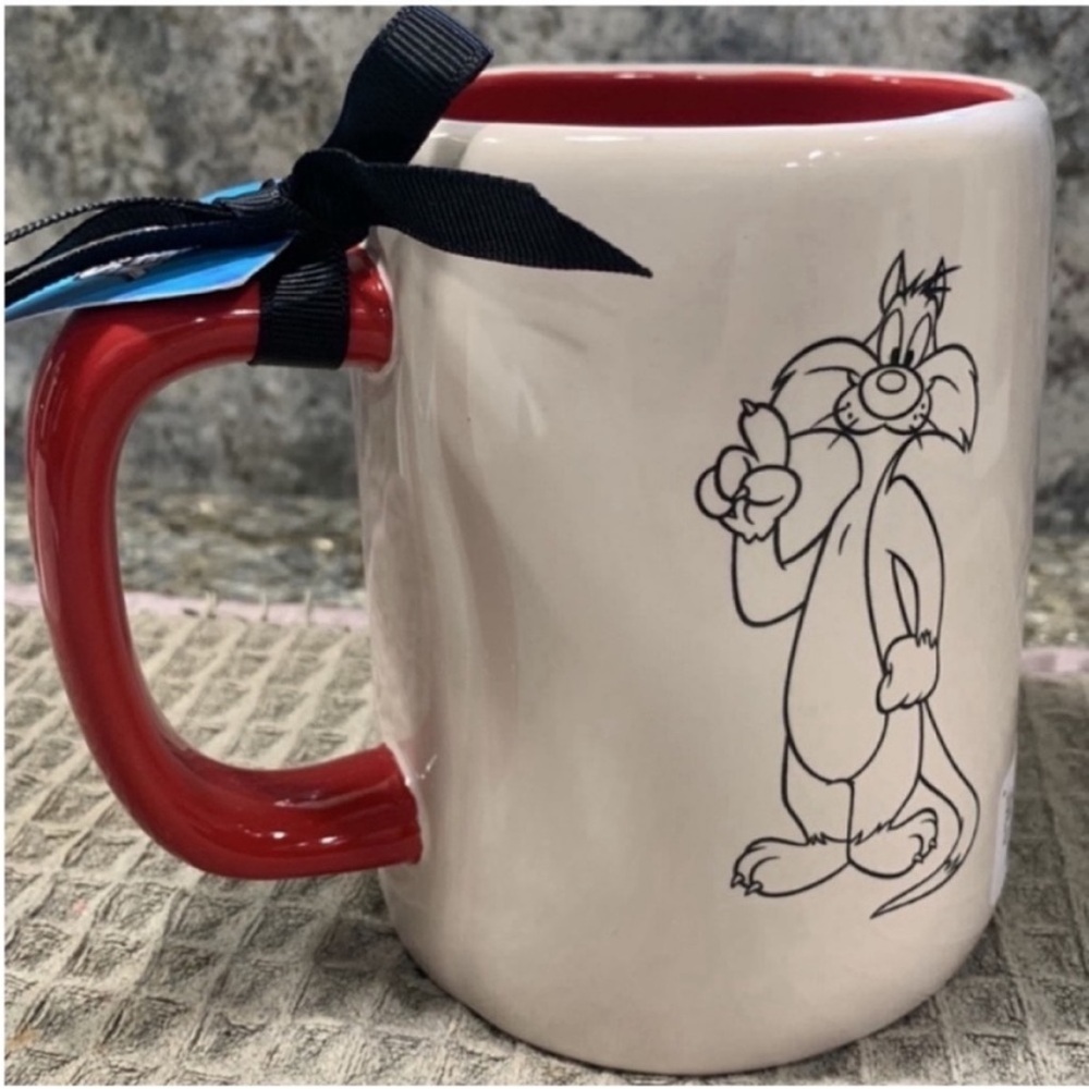 NWT Rae Dunn x Looney Tunes Sylvester “Sufferin’ Succotash” Mug 16 oz